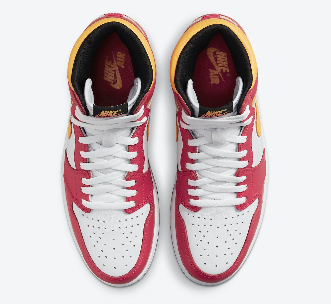 Air Jordan 1 High OG Light Fusion Red Air