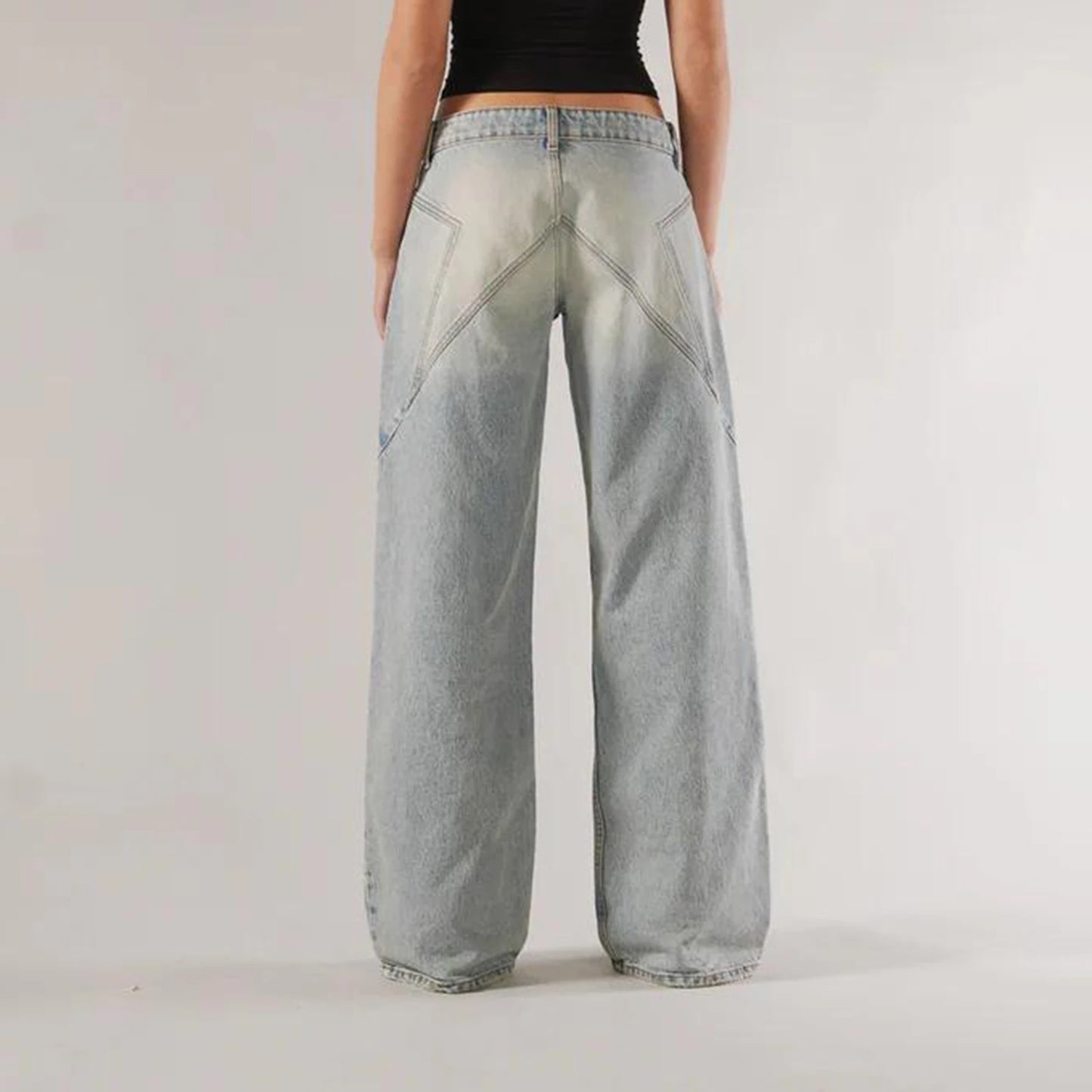 Washed Baggy Jeans