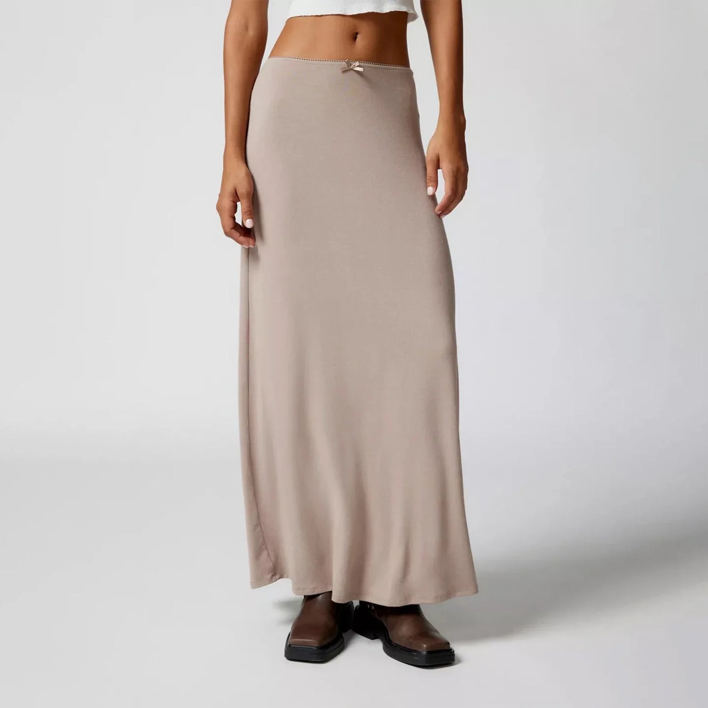 Bowknot Casual Long Skirt