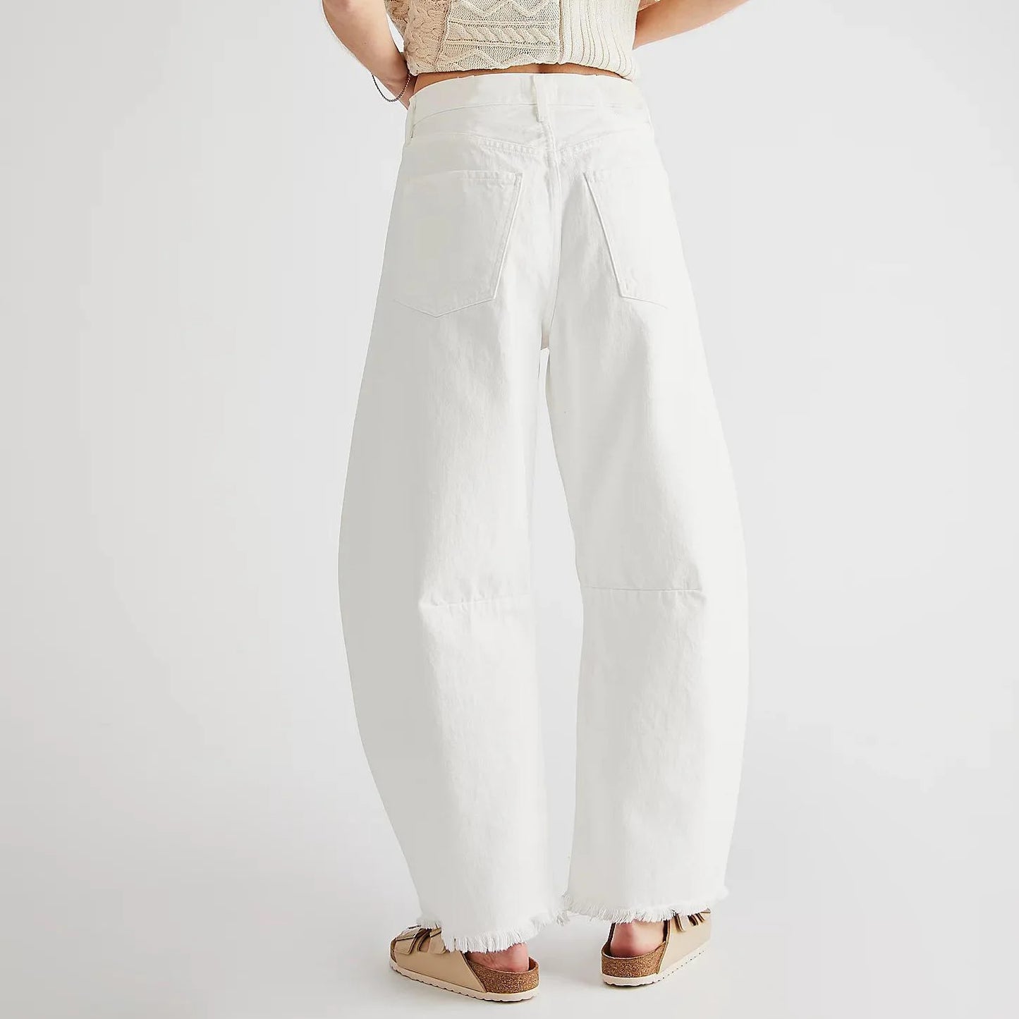 White Barrel Jeans