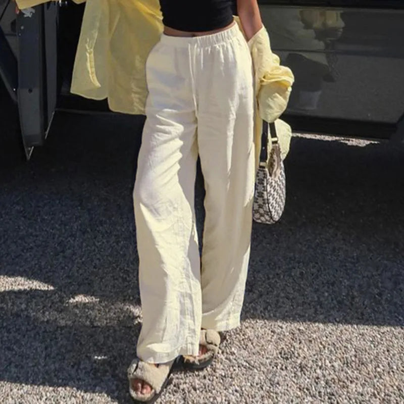 Wide Leg Casual Pants
