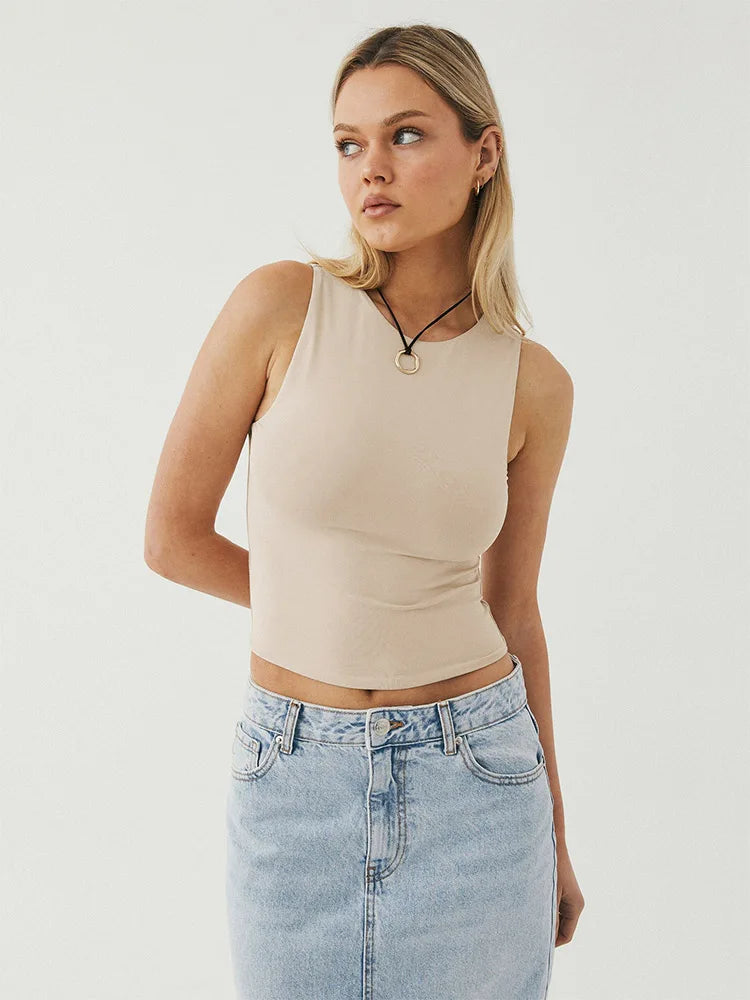 High Neck Tank Top