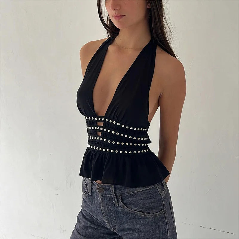 Electric Halterneck Top