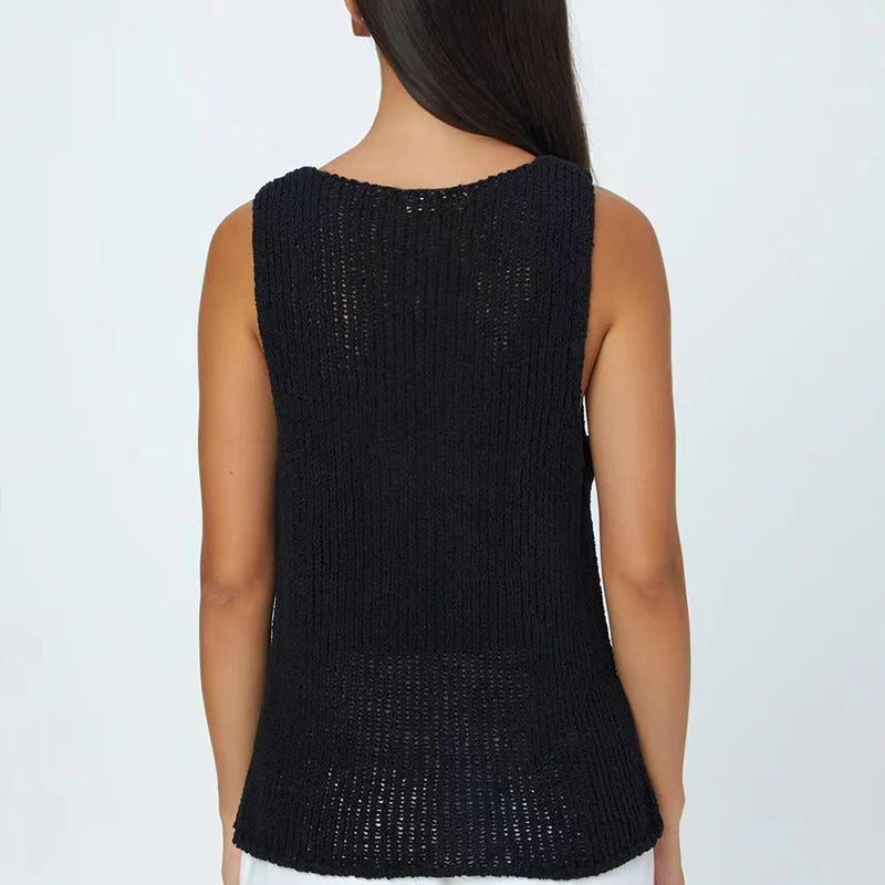 Tie-Front Knit Top