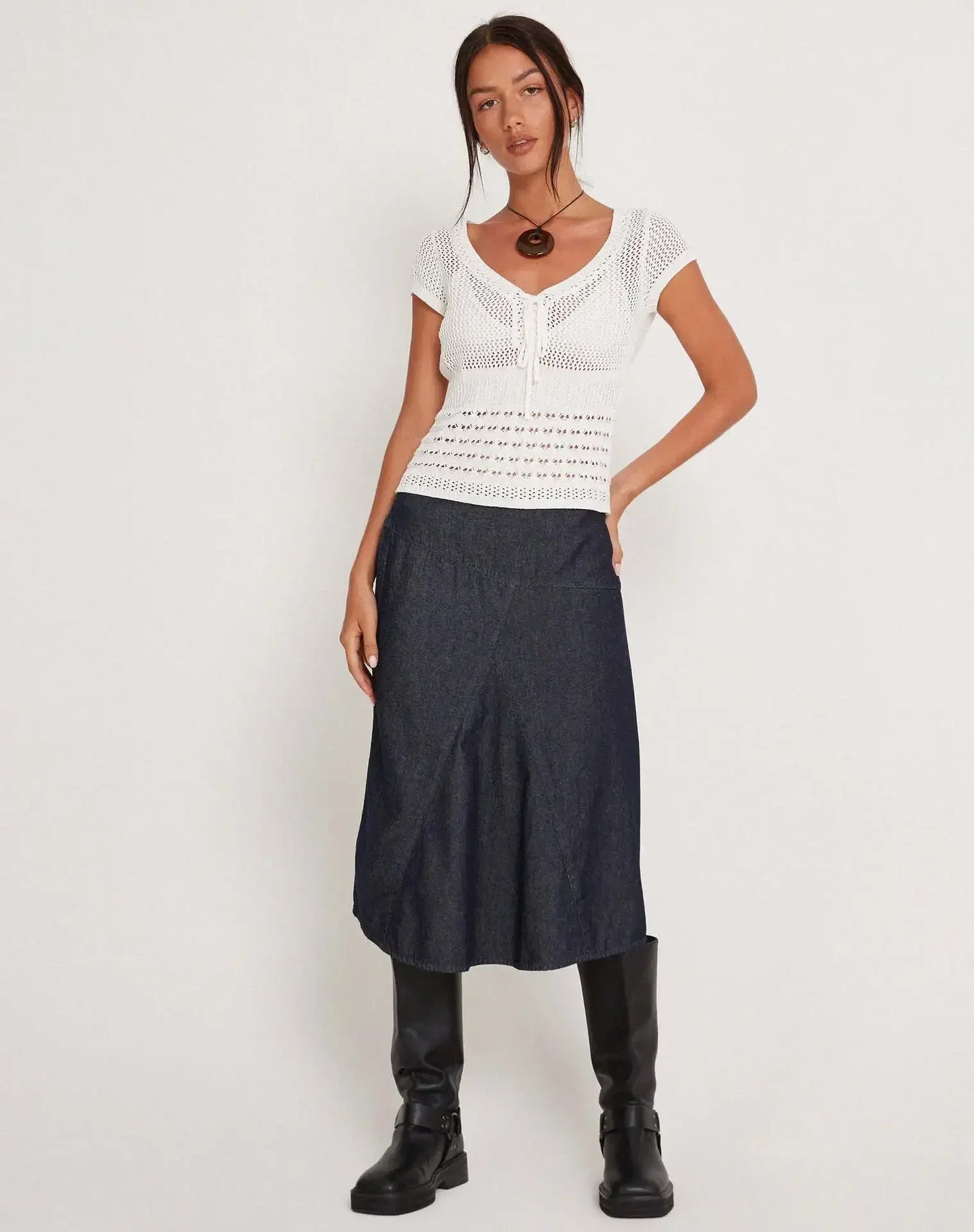 Crochet Tie-Front Top