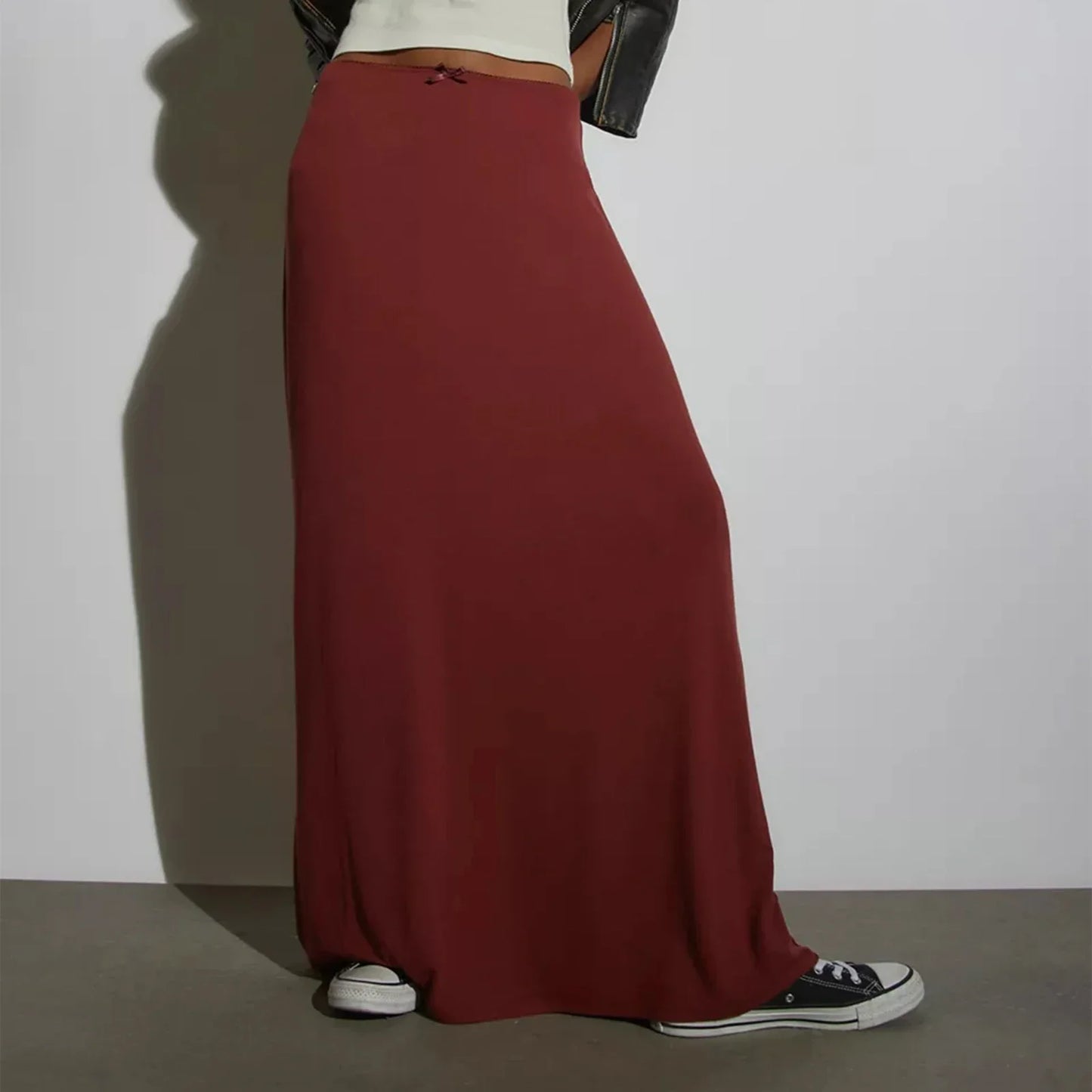 Bowknot Casual Long Skirt