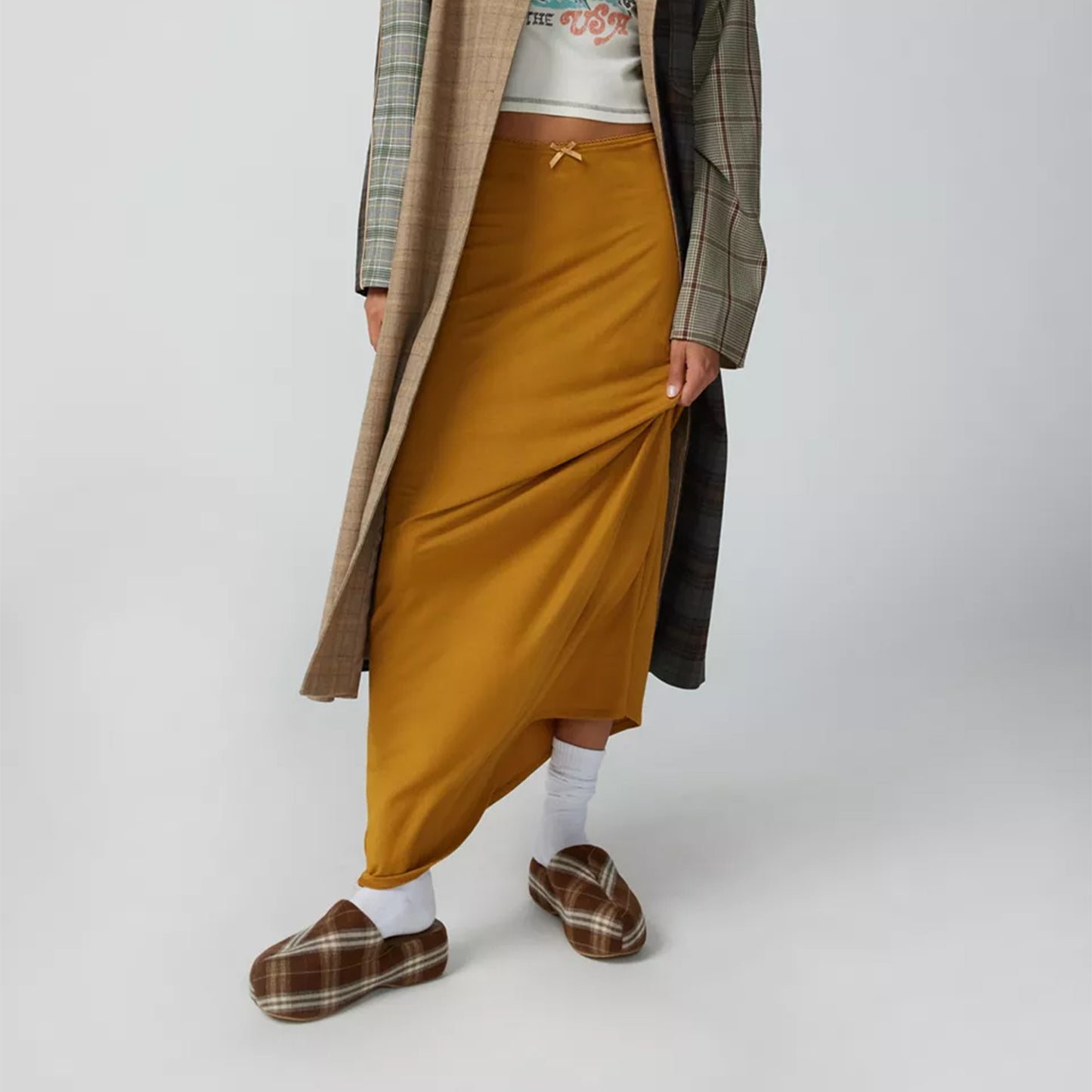 Bowknot Casual Long Skirt
