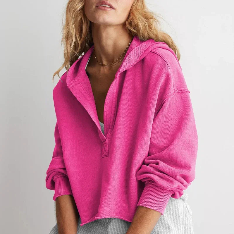 Cropped Pullover Sweatshirt