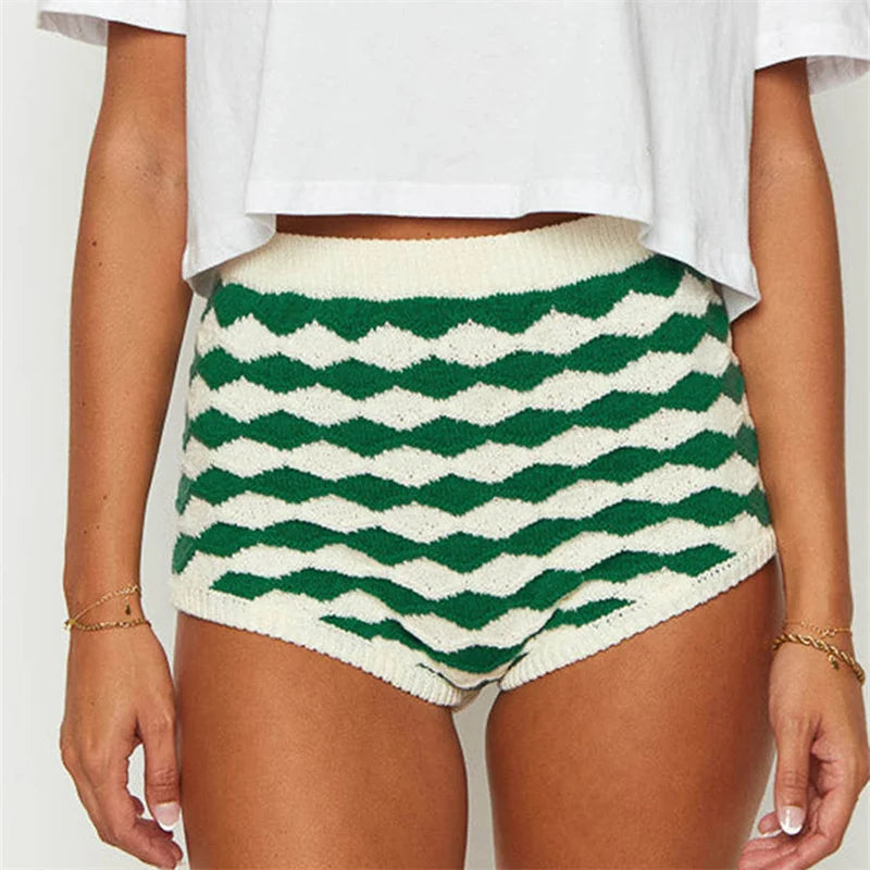Diamond Crochet Knit Short