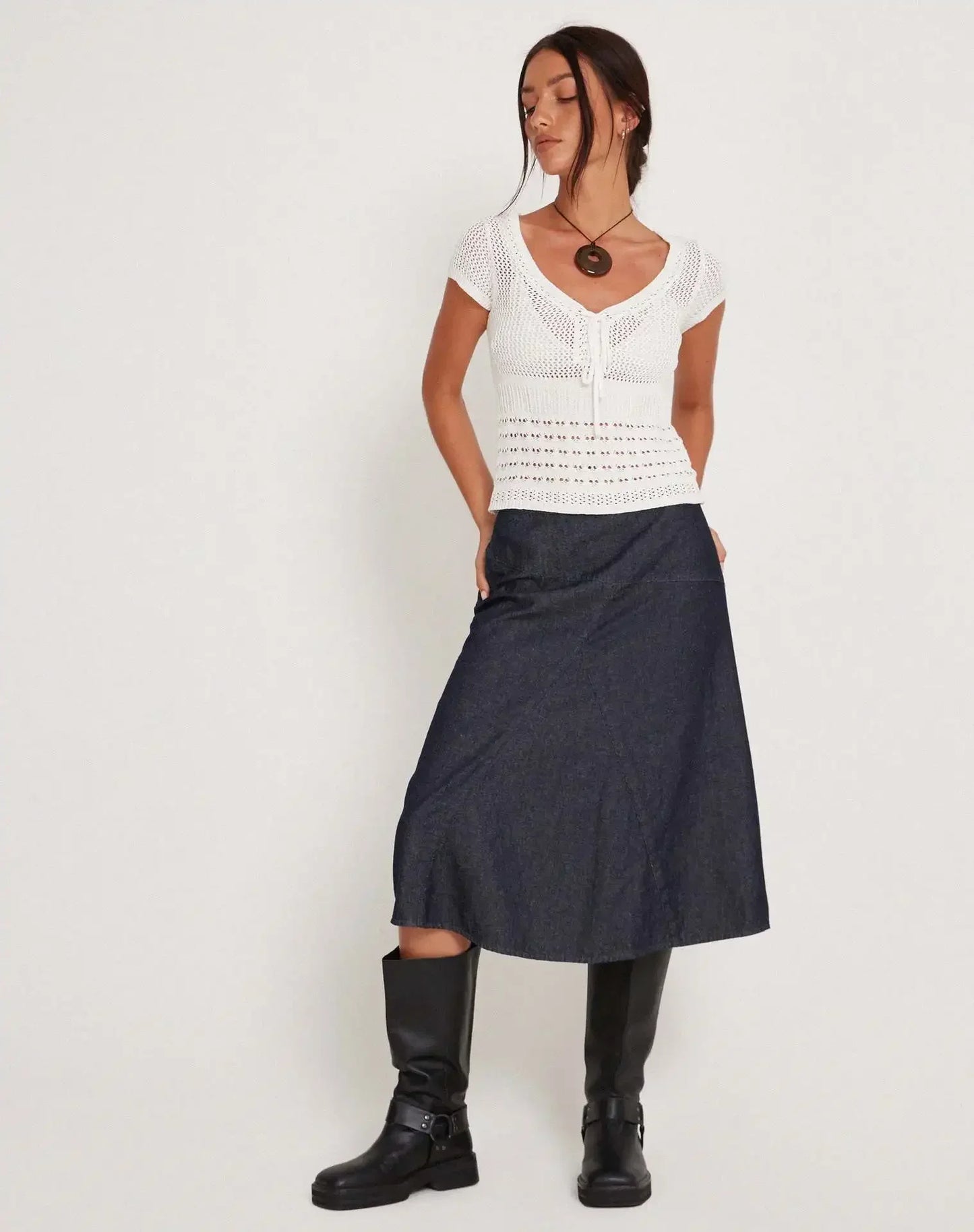 Crochet Tie-Front Top