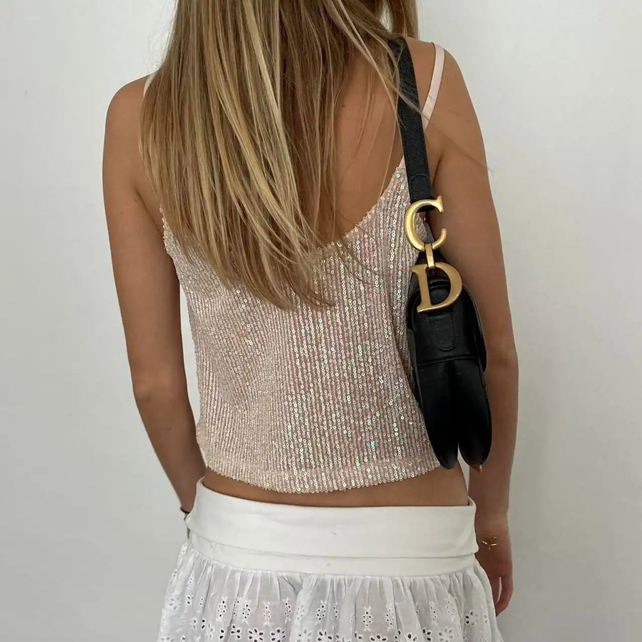 Glitter Gold Cami Top