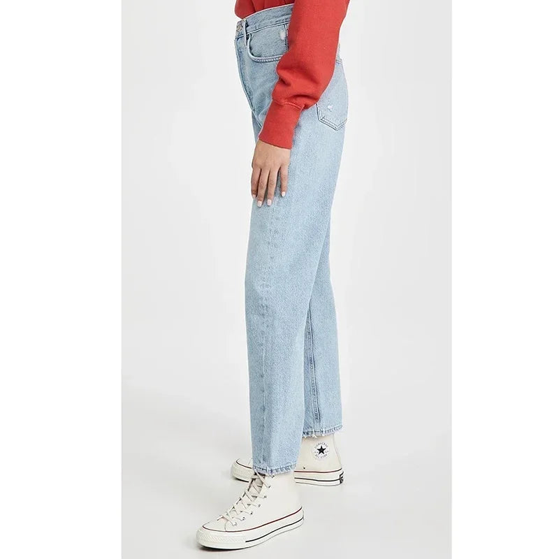 Light Blue High-Waist Jeans