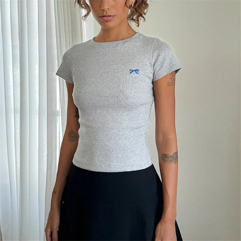 Baby Tee Crew Neck Top