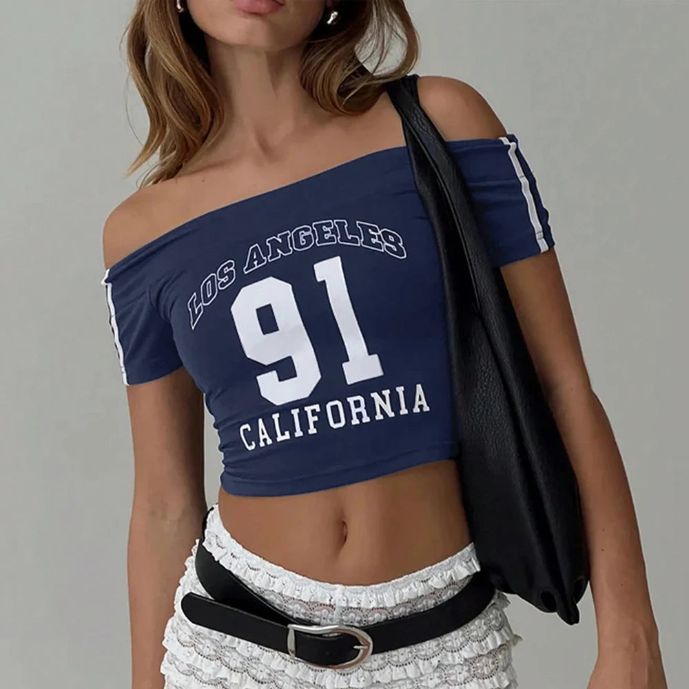 Off-Shoulder Crop Top