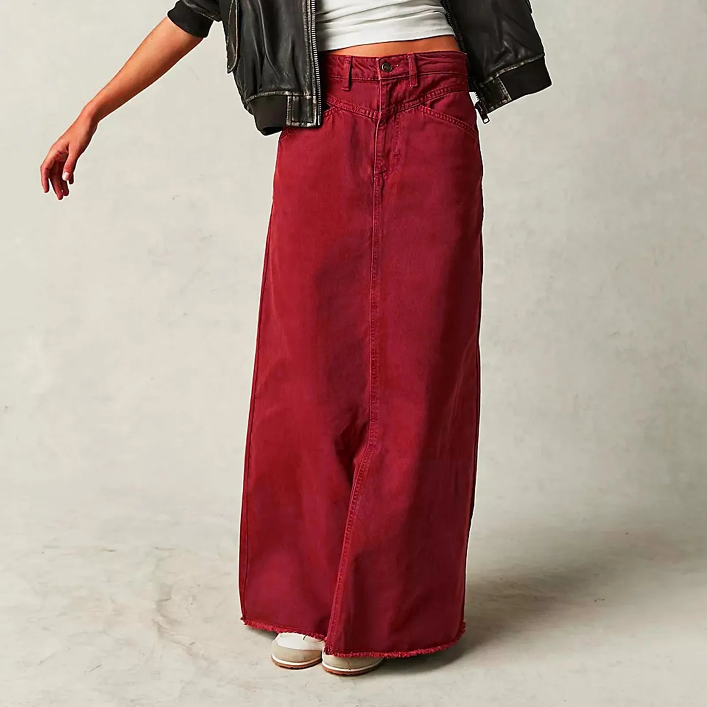Long Comfy Denim Skirt