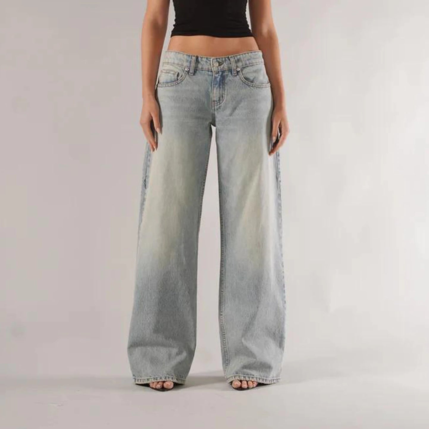 Washed Baggy Jeans