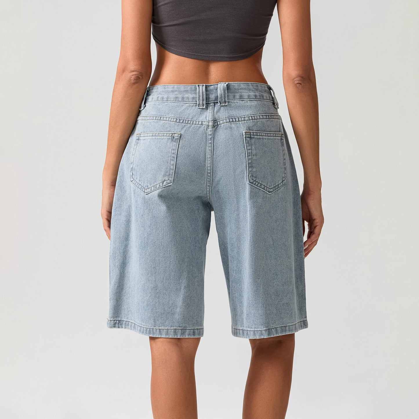 Ripped Denim Jort