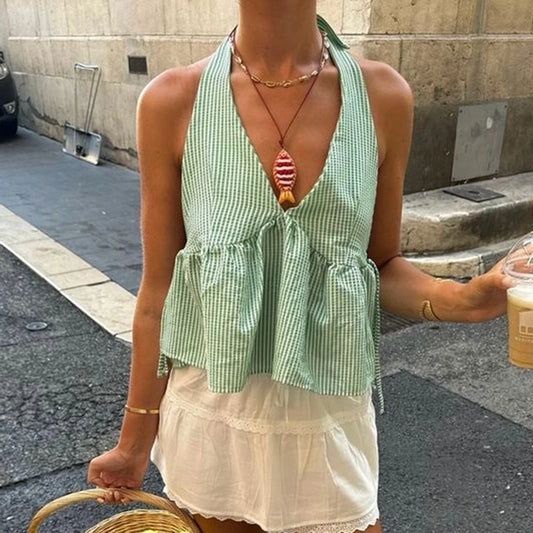 Halter Backless Cami Top