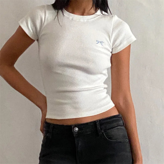 Baby Tee Crew Neck Top