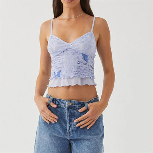 Butterfly Mesh Cami