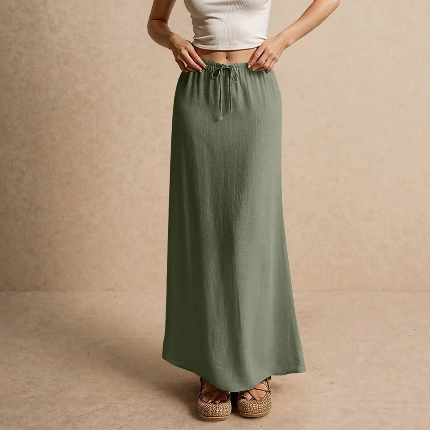 Sage Slip Skirt