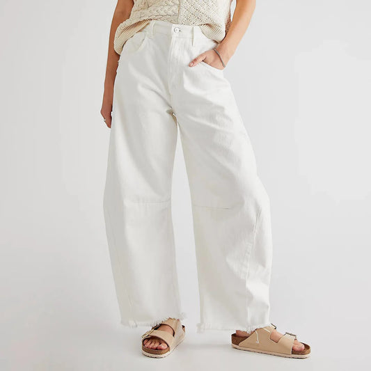 White Barrel Jeans