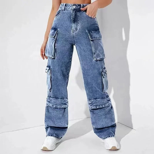 Zip Pocket Cargo Jeans