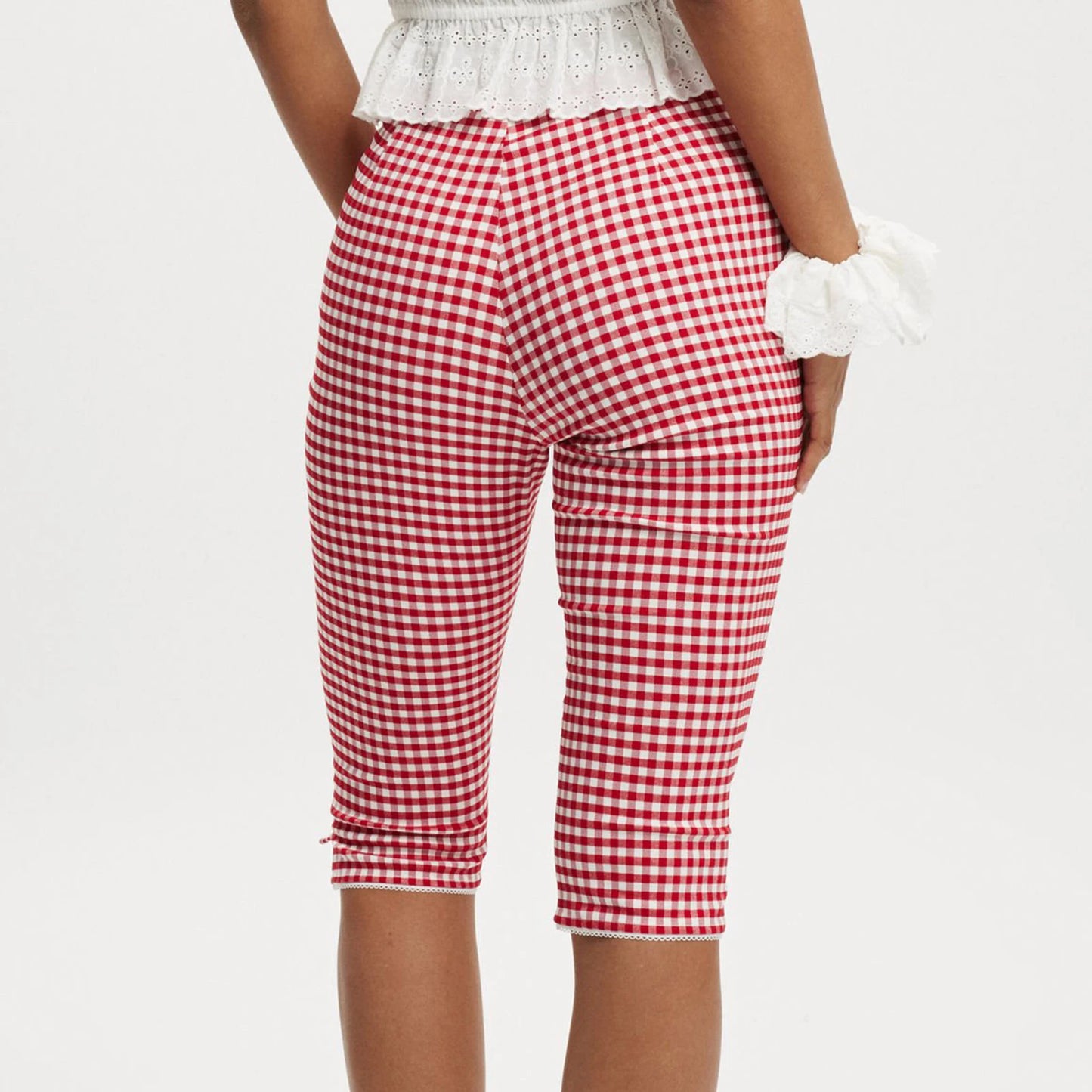 Plaid Print Capri
