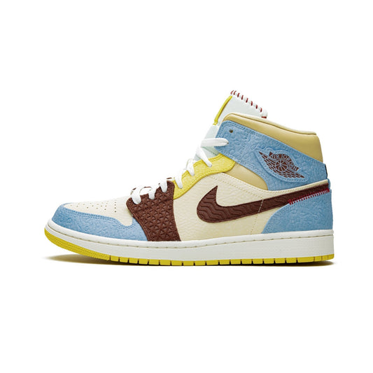 Air Jordan 1 Mid Fearless Maison Château Rouge