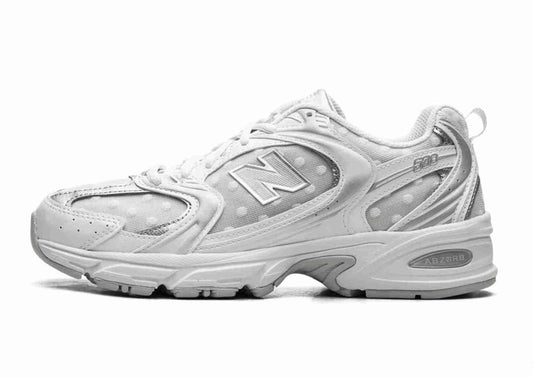 New Balance 530 Silver Metallic Polka Dots